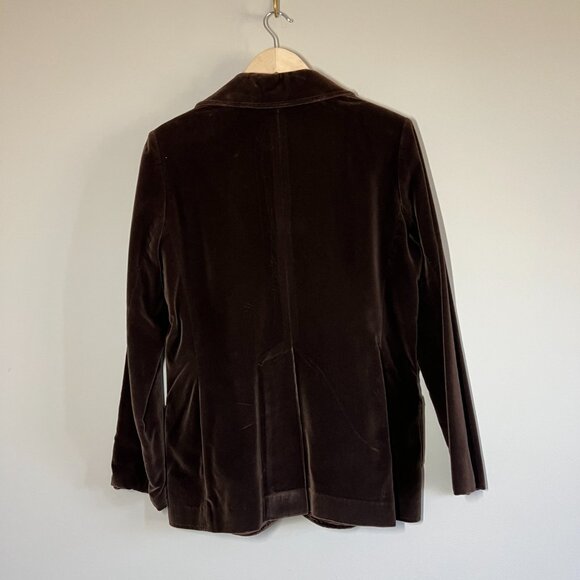 Vintage Koret of California Velvet Look Brown Blazer | No Size Tag - Picture 3 of 10